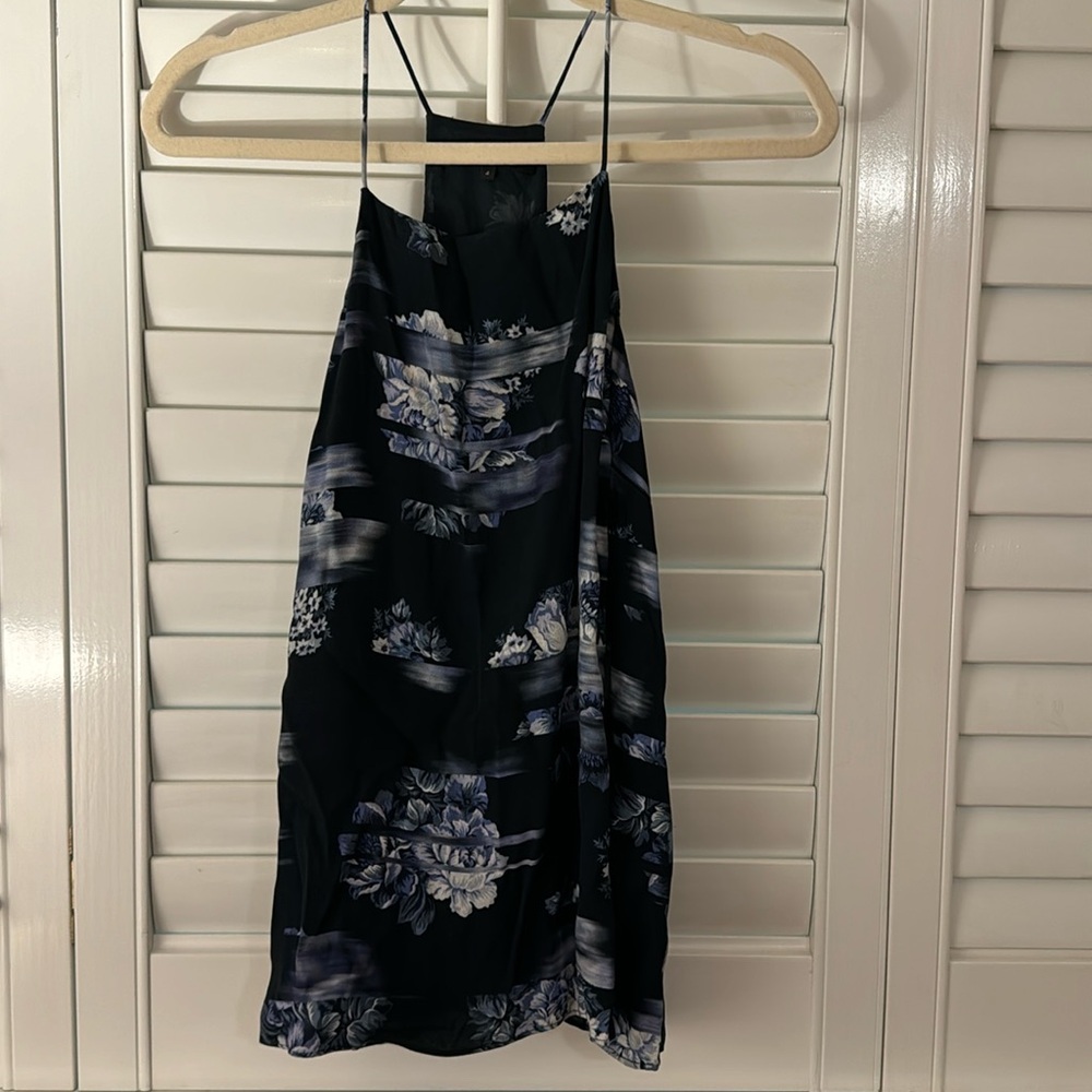 Tibi silk and viscose floral camisole